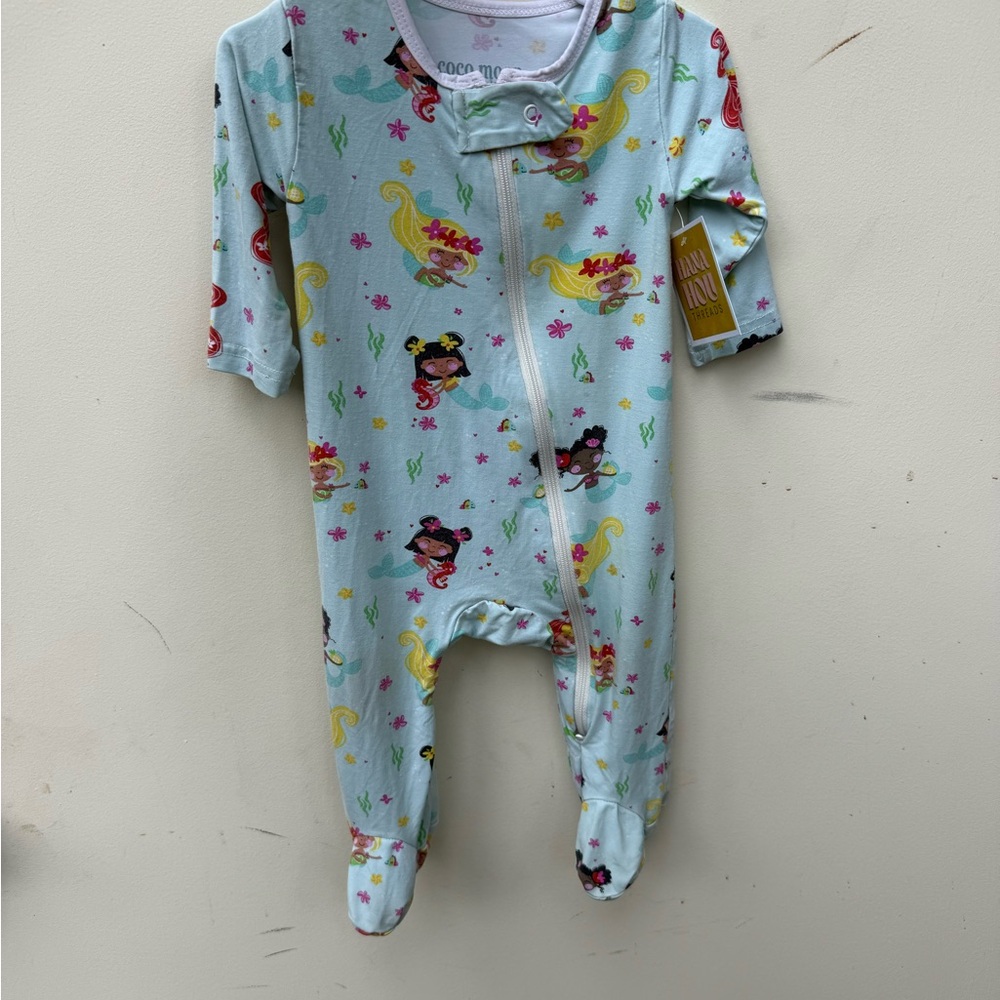 Aqua Mermaid Kids‎ Footie Pajamas